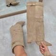 thumbnail image 6 of Women's Knee High Boots with Adjustable Buckle Strap Comfortable Heel for Fall Winter, 6 of 7
