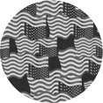 thumbnail image 1 of Ahgly Company Tapis d'Intérieur Ronds Lavables à la Machine, Style Transitionnel, Gris Nuage Gris, 7 Pieds Rond, 1 of 7