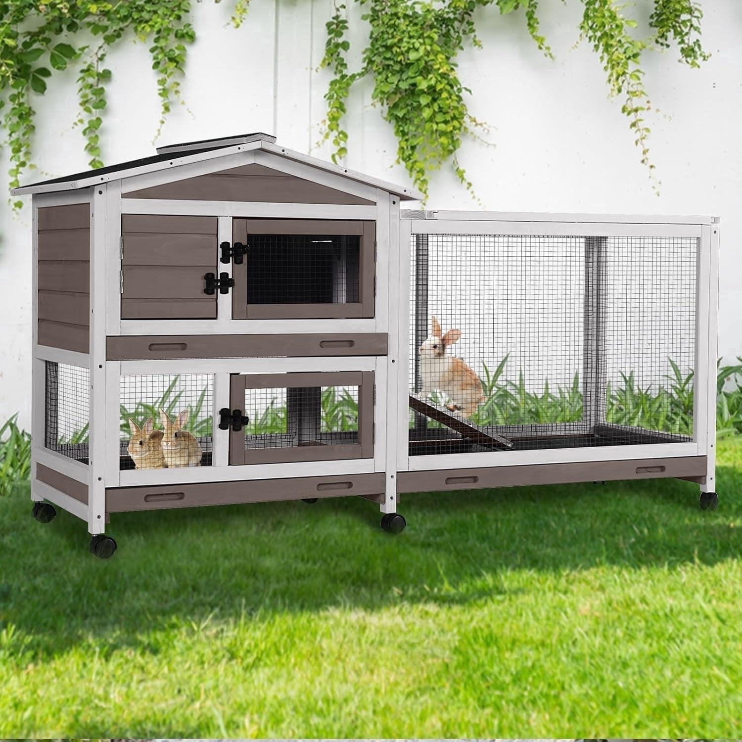 BUTINGLALE Rabbit Cage Indoor Rabbit Hutch Bunny Hutch Outdoor