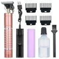 thumbnail image 1 of Labymos Electric Hair Trimmer Retro Hair R-azor DIY Hair Cutting Machine with 4 Replaceable Trimmer/ 1 Brush/ 1 Bottle * Lubricating Oil / 1 * Built-in 800mAh High Capacity Rechargeable Cell for Ho, 1 of 7