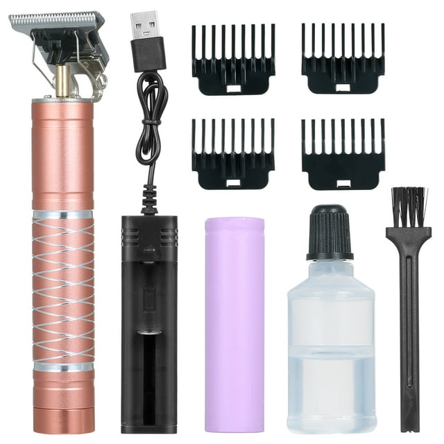 Labymos Electric Hair Trimmer Retro Hair R-azor DIY Hair Cutting Machine with 4 Replaceable Trimmer/ 1 Brush/ 1 Bottle * Lubricating Oil / 1 * Built-in 800mAh High Capacity Rechargeable Cell for Ho