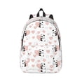 thumbnail image 2 of Rocae Heart Panda for Durable Canvas Backpack Leisure Large Bag Travel Rucksack Multi-function Backpack Medium, 2 of 8