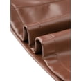 thumbnail image 5 of INSPIRE CHIC Women's Faux Leather Skirt A-Line High Waist Vintage Pencil Midi Skirt XS Brown, 5 of 6