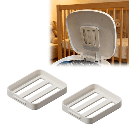 Filter Holder Compatible with Diaper Genie Complete Diaper Bucket, 2Pcs Replacement Deodorizing Cartridge Support Frame, Pail Accessory