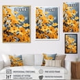 thumbnail image 4 of Designart "Yellow Grey Flowers euphony In Yellow" Floral & Botanical Canvas Art Print, 4 of 5