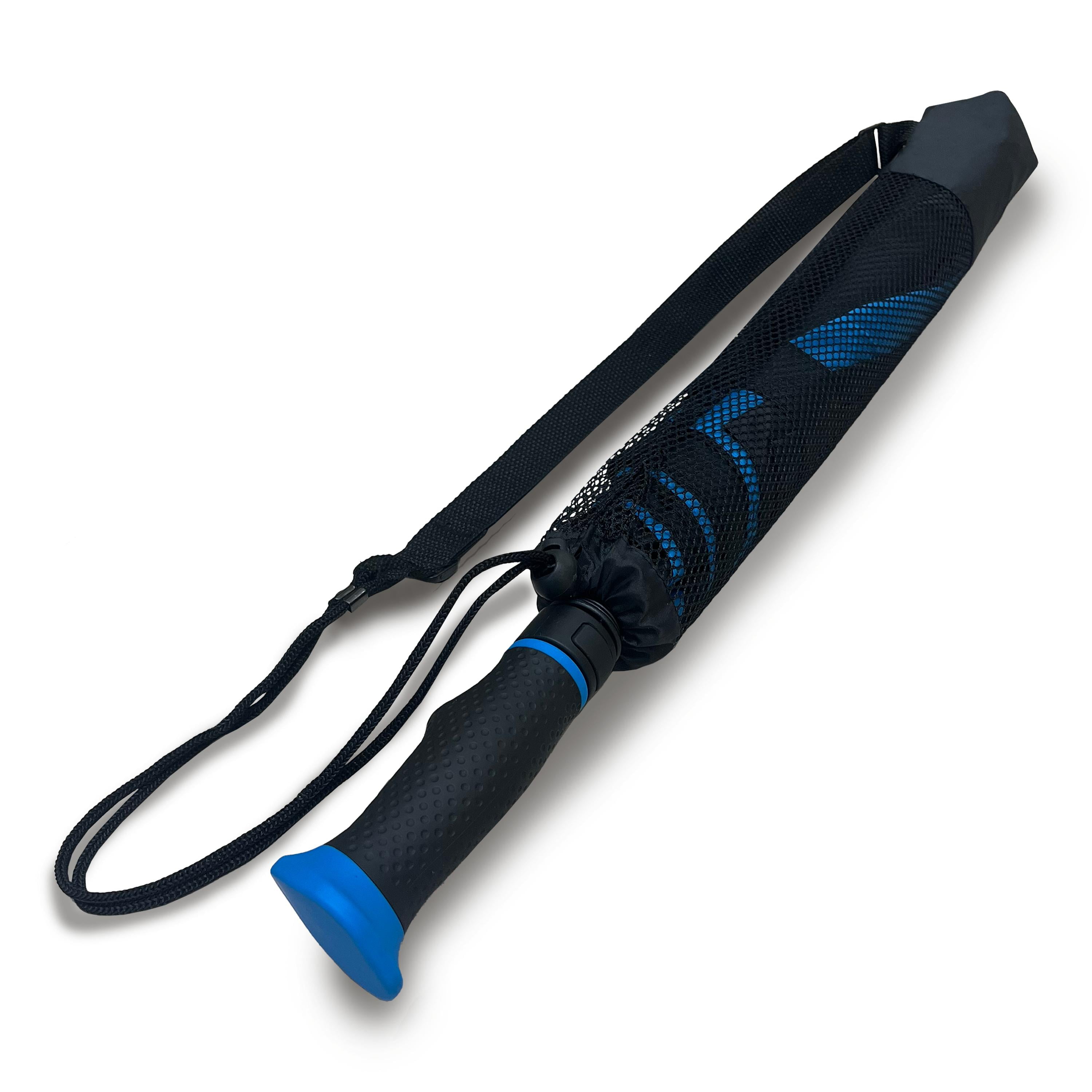 Weather Station Deluxe Two-Person Rain Umbrella Black Blue