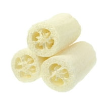 Unique Bargains Natural Shower Loofah Sponge Beige 3.94" 3 Pcs