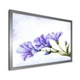 thumbnail image 2 of Designart 'Blue Wildflowers With Leaves II' Traditional Framed Art Print, 2 of 4