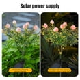 thumbnail image 6 of Solar Powered Gardenia LED Stake Light - Romantic Outdoor Decorative Lighting for Wedding, Garden, Pathway - 29.13in Plastic Flower Lamp, Energy Efficient & Easy Install, 6 of 6