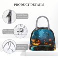 thumbnail image 4 of Balery Spooky Halloween Bolsa de Almuerzo para Mujeres, Caja de Almuerzo, Bolsa de Almuerzo Pequeña Impermeable, Tote de Almuerzo Reutilizable con Gran Capacidad, 4 of 6