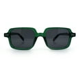 thumbnail image 4 of Retro Vintage Vibe Mid Temple Horn Rim Hipster Fashion Sunglasses Green Tortoise - Black, 4 of 8