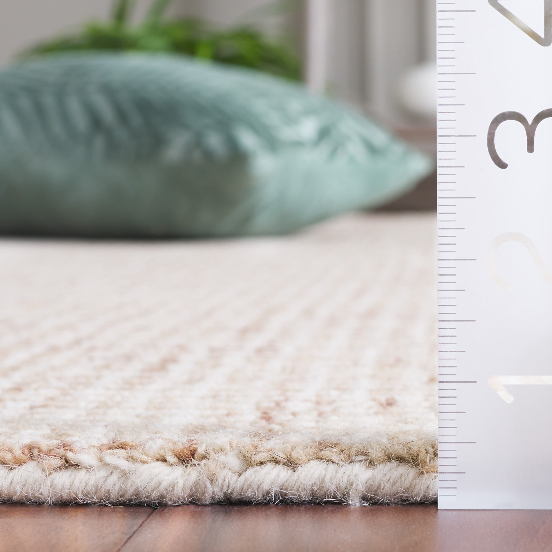 SAFAVIEH Martha Stewart Solid Area Rug, Rust/Ivory, 3' x 5'
