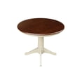 thumbnail image 5 of 36" Round Pedestal Dining Table - Almond/Espresso, 5 of 6