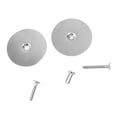 thumbnail image 4 of Quick Install 67mm Brushed Nickel Door Knob Hole Filling Plate with Screws, 4 of 9