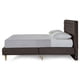 thumbnail image 5 of Cama Matrimonial Makora Velaria Chocolate Tapizada en Tela Tipo Velvet (No Incluye Colchón), 5 of 8