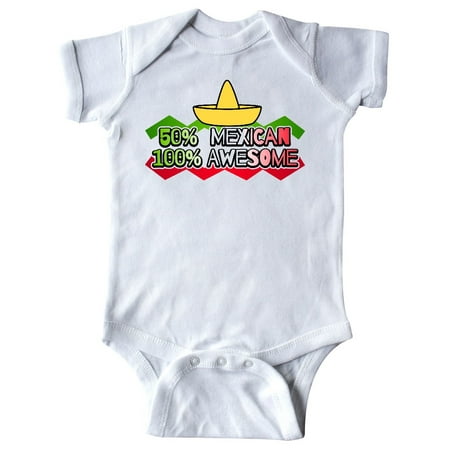 

Inktastic 50% Mexican 100% Awesome Gift Baby Boy or Baby Girl Bodysuit