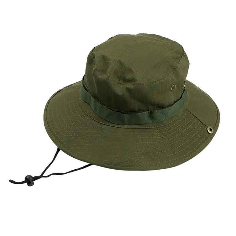 YWDJ Beanie Hats for Men Wide Boonie Hat Unisex Top Bucket Hats Military  Beach Solid Outdoor A 
