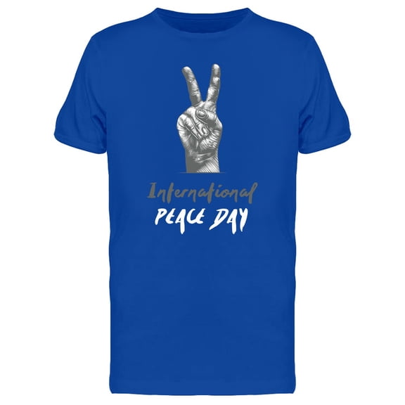 Peace Hand Symbol Graphic T-Shirt Men -Image by Shutterstock, Male 3X-Large
