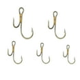 thumbnail image 6 of 20pcs Double Fishing Hook High Carbon Steel Golden Barbed Hook Zander Fishhooks, 6 of 7