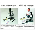 thumbnail image 4 of Holiday Specials,Educational Science Microscope, 1200X Magnification, Sample Tray + LED Light, Plastic Construction,, STEM Learning, Lab Equipment, -Friendly, Classroom Use | Plastic, As Show, 4 of 7