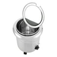 thumbnail image 6 of Silver Electric Soup Warmer with Stainless Steel Lid Ideal for Family Gatherings Events and Parties to Keep Food Warm and Heat Foods (10L, 400W), 6 of 7