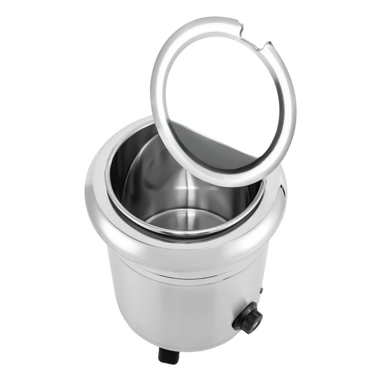 Commercial Stainless Steel Electric Soup Warmer Soup Kettle 30-85℃/86-185F  110V 