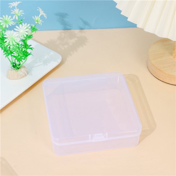 Caja de plástico transparente cuadrada Caja de almacenamiento de piezas rectangular cuadrada Caja de joyería Equipo de pesca Embalaje de flores de jabón Caja cuadrada