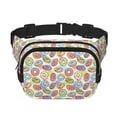 thumbnail image 1 of Disketp Glazed Donuts Riñonera de Doble Capa, Bolsa de Cintura Ajustable para Viajes, Correr y Senderismo, Riñonera Ligera para Hombre y Mujer, 1 of 9