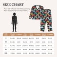 thumbnail image 4 of Balery Retro Video Game Pattern Pajama Sets for Women Long Sleeve 2 Piece Sleepwear Loungewear Sets Soft PJ's with Pockets Long Sleeve Comfy Pj Sets-, 4 of 7