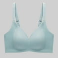 thumbnail image 2 of TANGQIOP Women'S Bras Full Figure Lightweight Solid Seamless Support Soft Armpit Fat Beauty Back Underwire Sky Blue L, 2 of 9