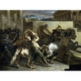 thumbnail image 3 of Gericault, Theodore 14x12 Black Modern Framed Museum Art Print Titled - Run of The Wild Horses In Rome, 3 of 5