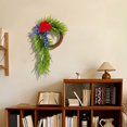 thumbnail image 7 of Patriotic Wreath for Front Door Red White Blue, Round Polyester Artificial Flower Decoration for 4th of July Memorial Day American Flag Summer, Farmhouse Porch Wall Decor, 7 of 7