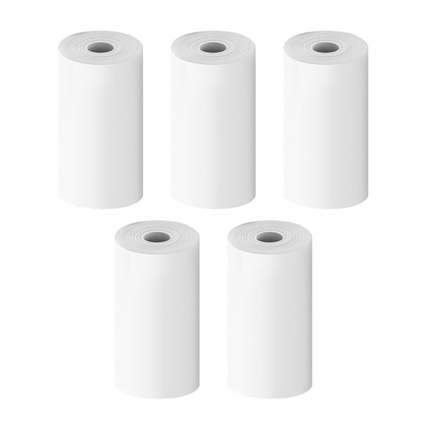 5/10 rollos de papel térmico para impresora fotográfica instantánea para niños, ecológico, sin olor, universal, fácil de usar.