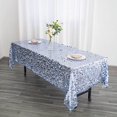 thumbnail image 5 of BalsaCircle 60" x 102" Dusty Blue Big Payette Sequin Rectangular Tablecloth, 5 of 8
