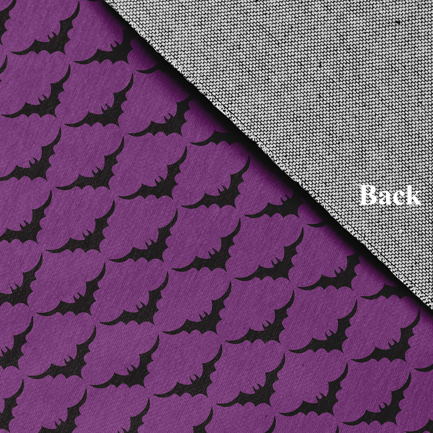 Simply Daisy Bat Colony Amethyst Halloween Chenille Area Rug, 3' x 5'