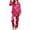 #01 Hot Pink, variant on Valentines Pajamas For Women Valentine Day Outfit Silk Satin Pj Set Cute Bow Heart Print Button 2 Piece Sleepwear