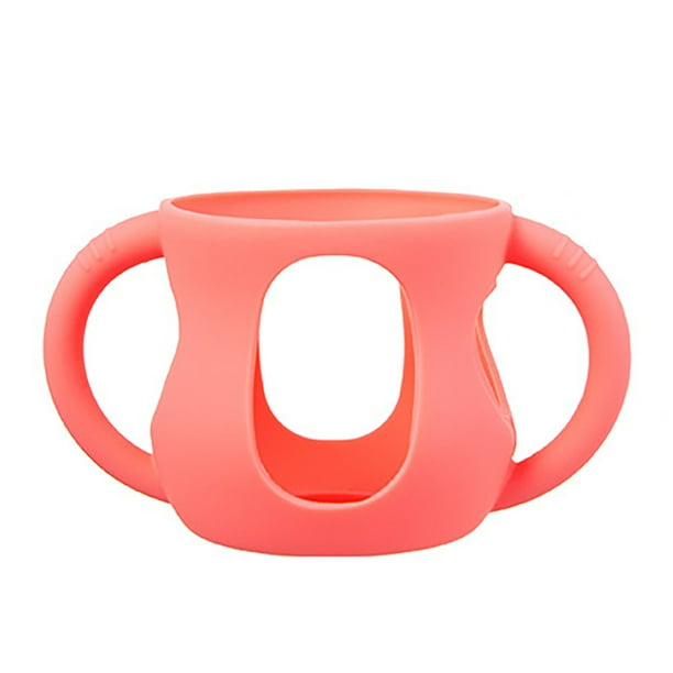 Fundas de Silicona para Biberones de Vidrio Natural Funda de Silicona para Biberones con Asa Rompe Biberones Compatible