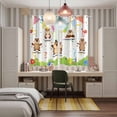 thumbnail image 6 of Curtains 84 Inches Long 2 Panels, Groundhog Day Grommets Window Treatment Curtain, Bunting Floral Cartoon Funny Colorful Cute Thermal Curtains Drapes for Living Room/Bathroom, 6 of 9