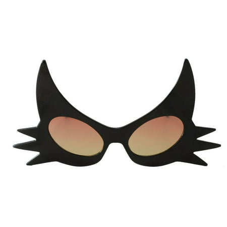 Black Cat Glasses with Yellow Lenses