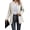 Light Apricot, variant on NAYTOAO Women Stand Collar Open Front Long Sleeve Lined Wool Blend Coat Casual Outerwear