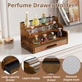 thumbnail image 2 of Organizador de perfumes Yuzehuaza, soporte para colonia de 3 niveles con cajón, 2 of 7
