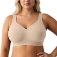 thumbnail image 1 of Supportive Wireless Full Coverage Bras for Everyday Comfort and Shape Enhancement – Seamless Fuller Cup Uplift without Underwire, 1 of 4