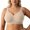 Khaki, variant on Bras for Women,Supportive Wireless Full Coverage Bra Seamless Comfort Fuller Cup Uplift Shape Everyday Wireless Bra Plus Size Style for Daily Wear,Sports Bras for Women,White,M