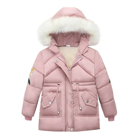 Boys' Winter Coat Kids Puffer Winter Jacket Thick Fleece Lined Warm Hooded Outerwear Coats for Boys Girls (4-15) Quilted Jacket Toddler