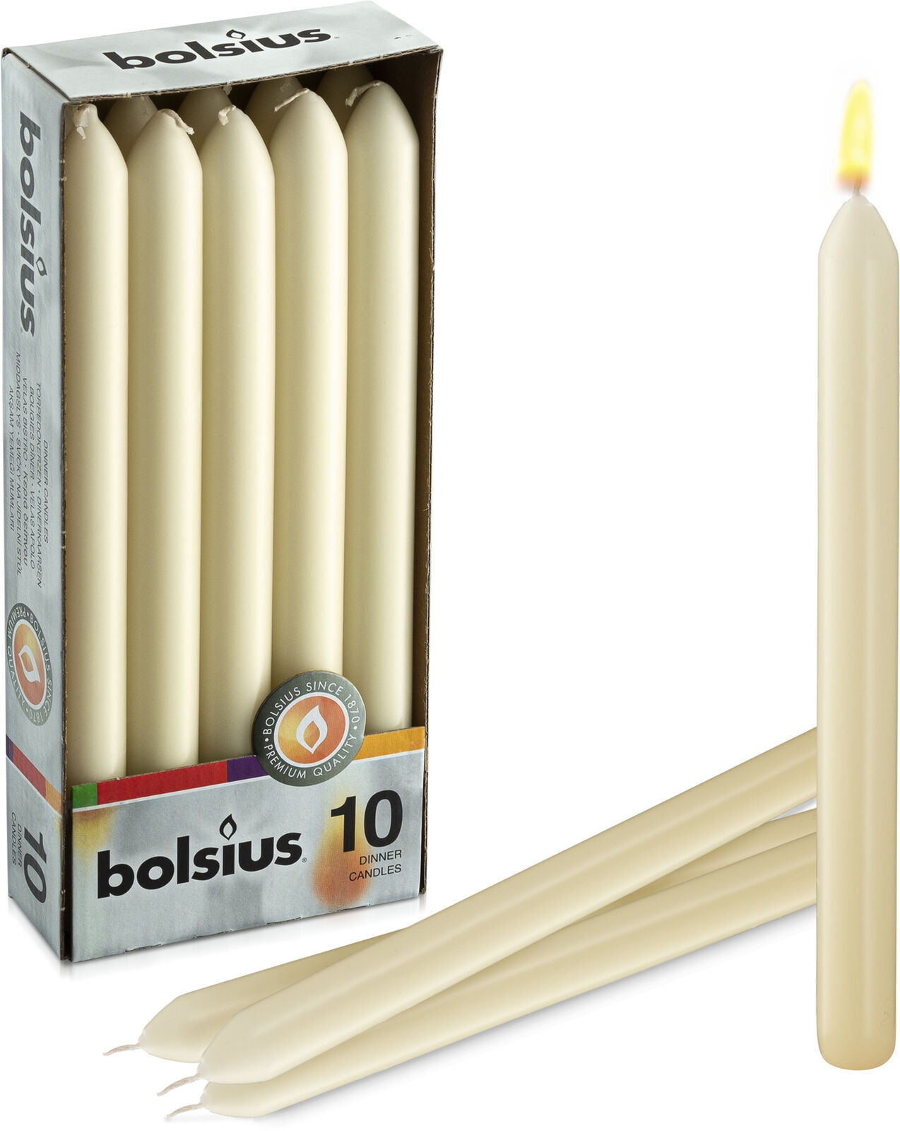 BESTSELLER Tapered Candles Dripless Unscented 10" 10 Pack 
