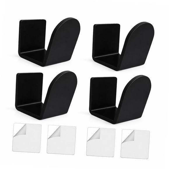 4 soportes de pared para guantes de béisbol para sala de estar o vestuario sin agujeros para tornillos