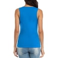 thumbnail image 6 of Alove Women's Cotton V Neck Tank Top Basic Cami Undershirts, 6 of 6