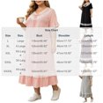 thumbnail image 3 of Stamzod Long Nightgowns for Women Plus Size Fashion Cute Lace Ruffled Versatile Night Gown Casual Loose Short Sleeve Pajama Dress XXXXL, 3 of 6
