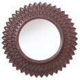 thumbnail image 1 of homeroots bed & bath 396595 Miroir en Forme de Fleur Ronde en Bronze, 1 of 1