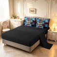 thumbnail image 3 of Homewish Tree Of Life Botanical Art 7-Piece Twin Bedding,Watercolor Gradient Bedding Comforter Set,Black Reversible, 3 of 8